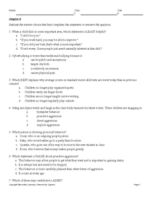 Chapter 4 - Study Guide on Child Development and Attachment - Studocu