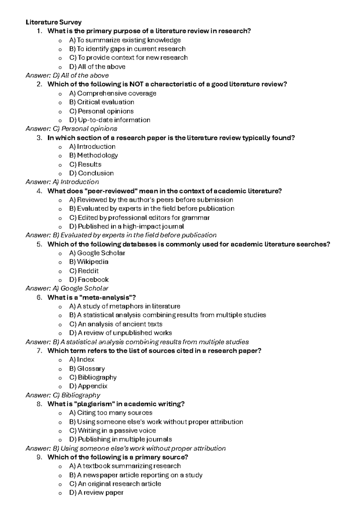 Introduction to Research: Key Concepts and Methodologies (Course Code ...