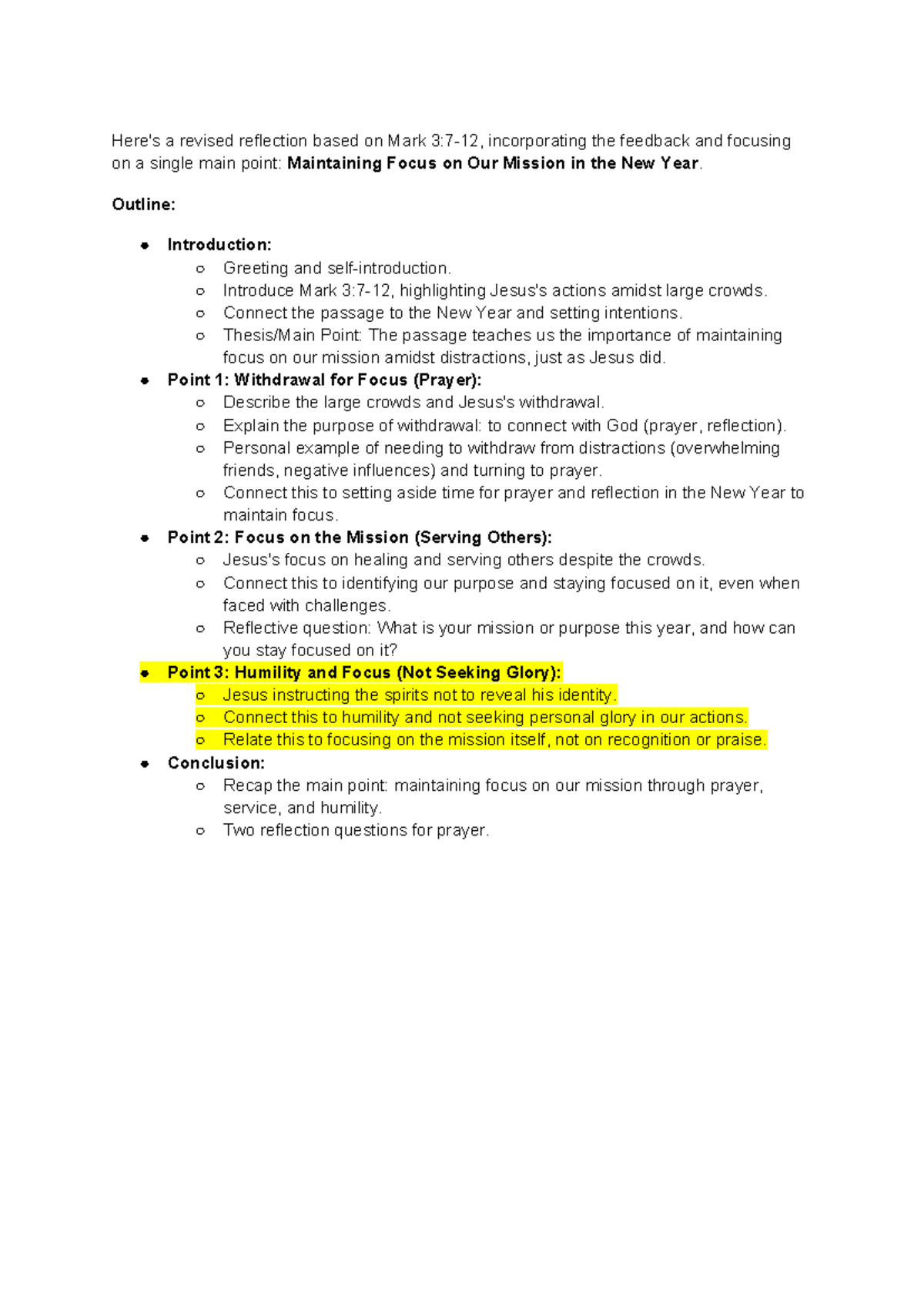 Maintaining Focus on Our Mission: A Reflection on Mark's Teachings ...