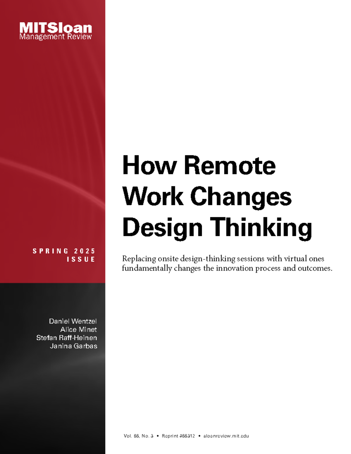 How Remote Work Transforms Design Thinking Processes - SPRING 2025 ...