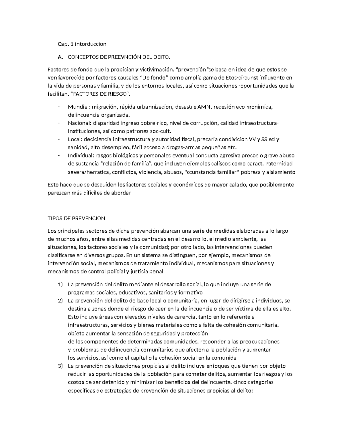 Cap. 1: Introducción a la Prevención del Delito y Seguridad Ciudadana ...