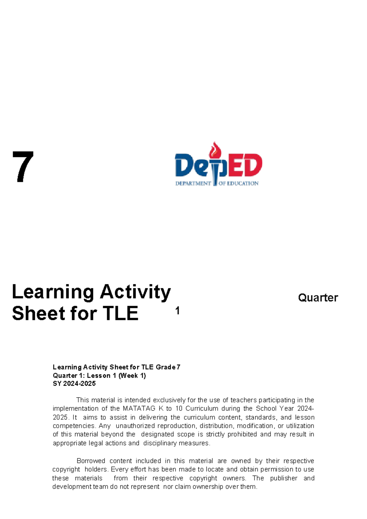 TLE 7 Q1 Lesson 1: Exploring ICT Sectors & Career Opportunities - Studocu