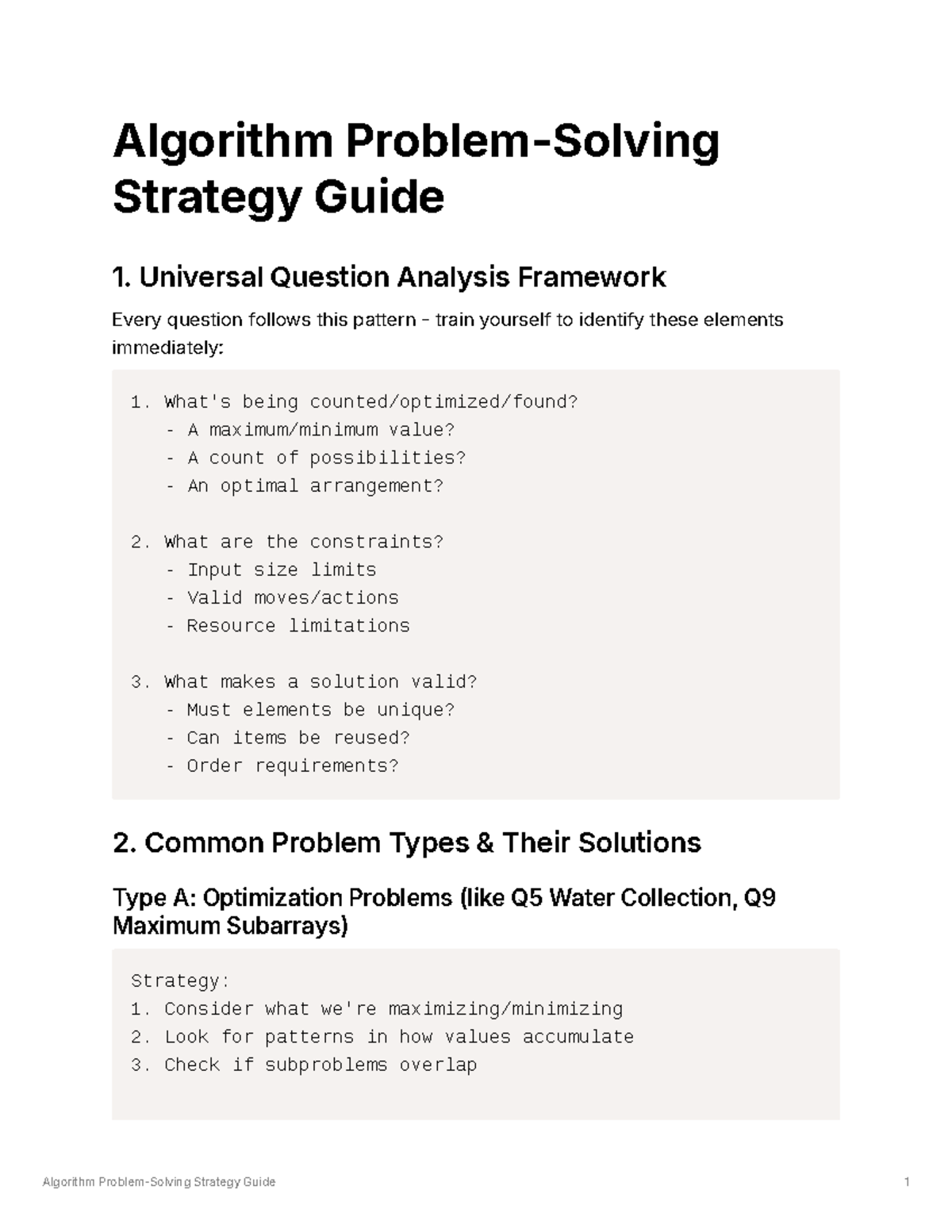 Problem-Solving Strategy Guide - Universal Question Analysis Framework ...
