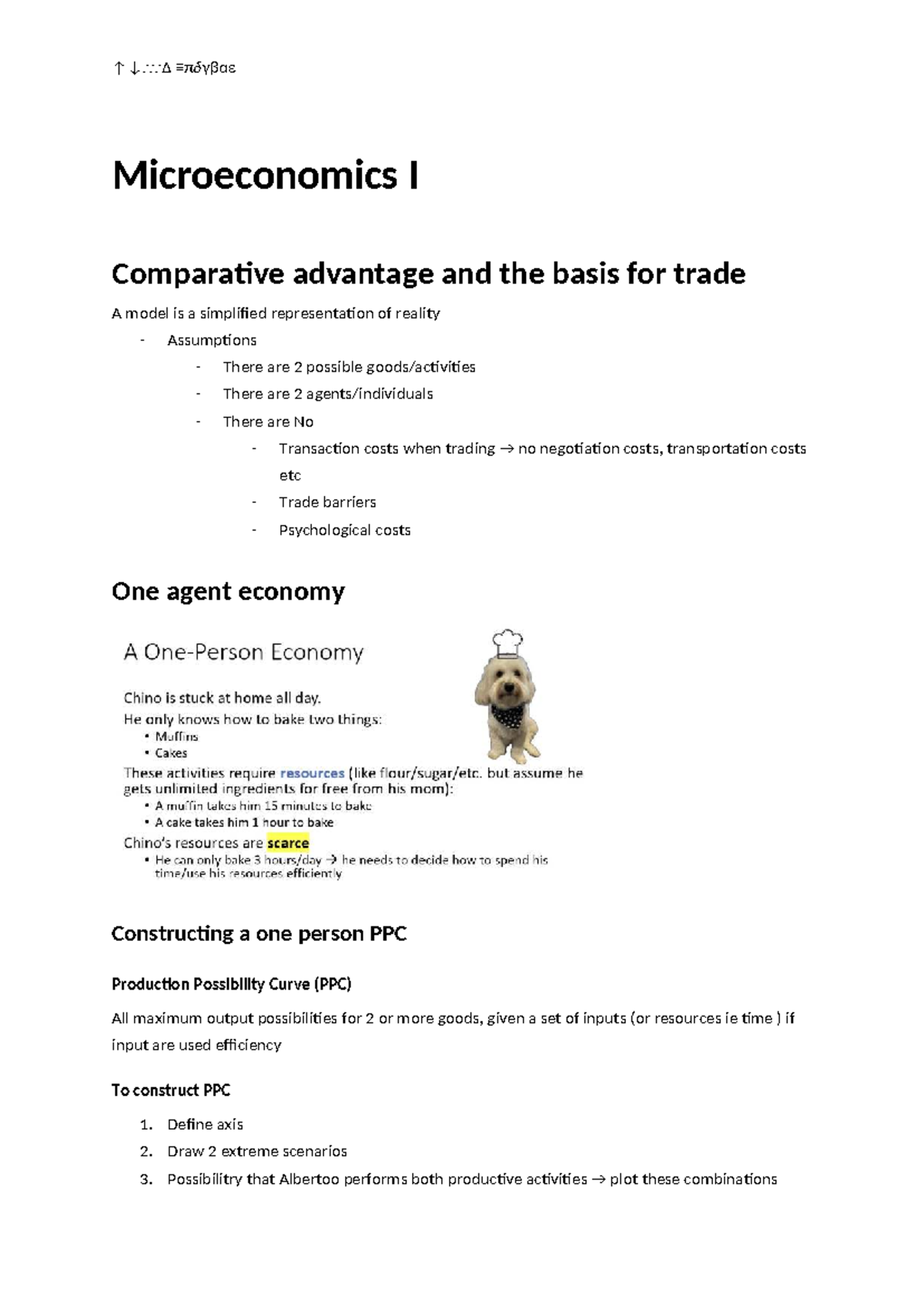 Econ 1101 - Microeconomics I: Comparative Advantage & Trade Principles ...