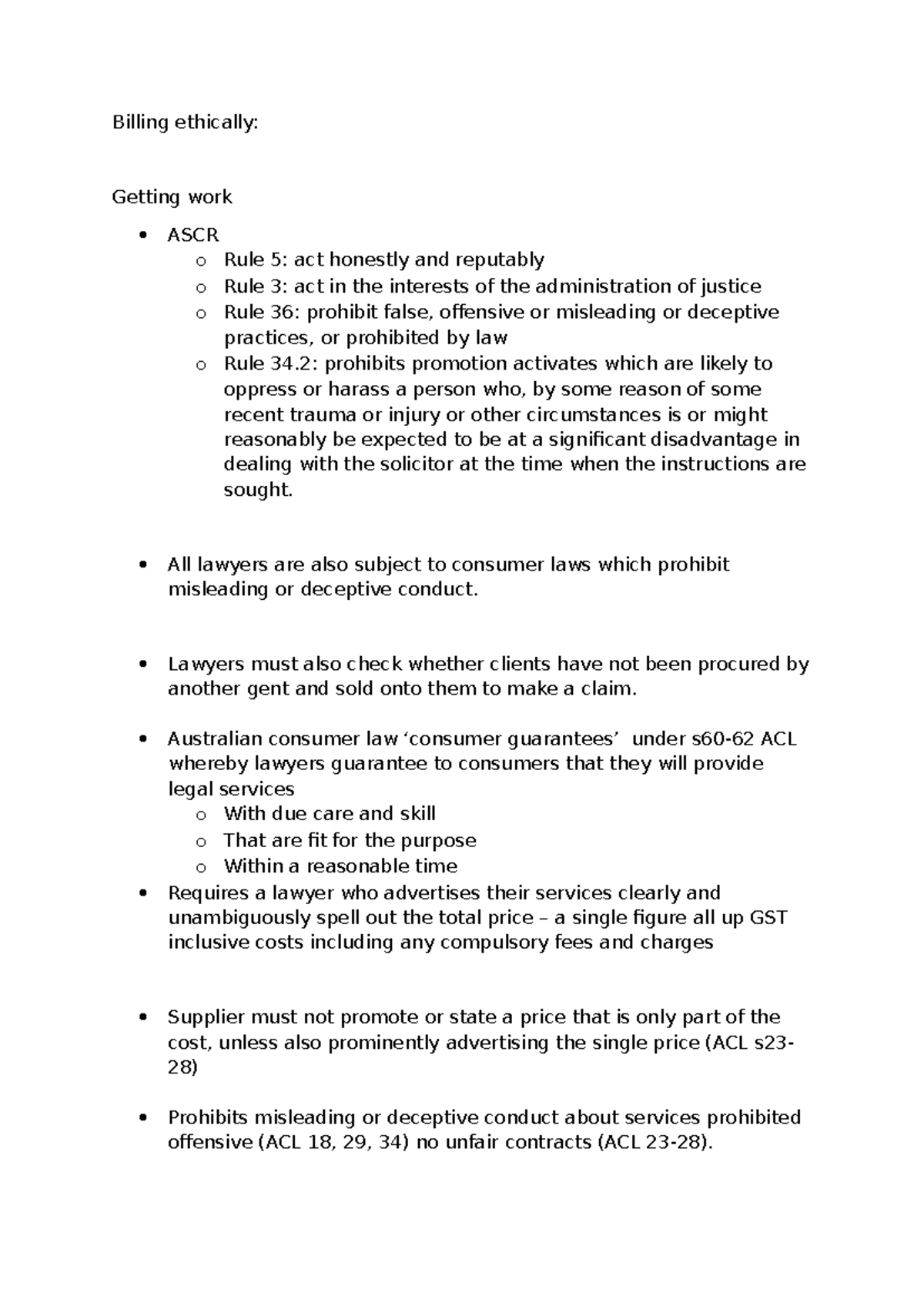 Ethical Billing Practices in Law: ASCR Rules and Consumer Law Insights ...