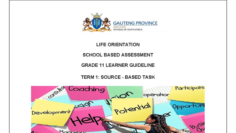 Grade 11 LO Source-Based Task - Final Draft (2025) - Studocu