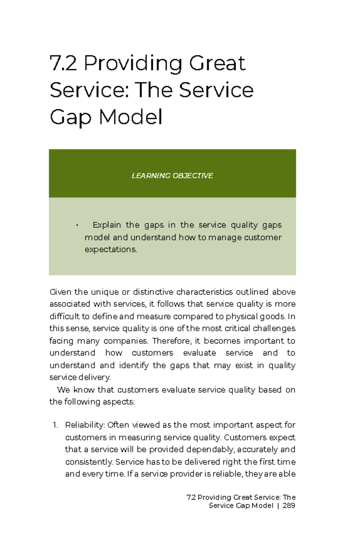 Chapter 7-9: Understanding the Service Gap Model in Quality Management ...