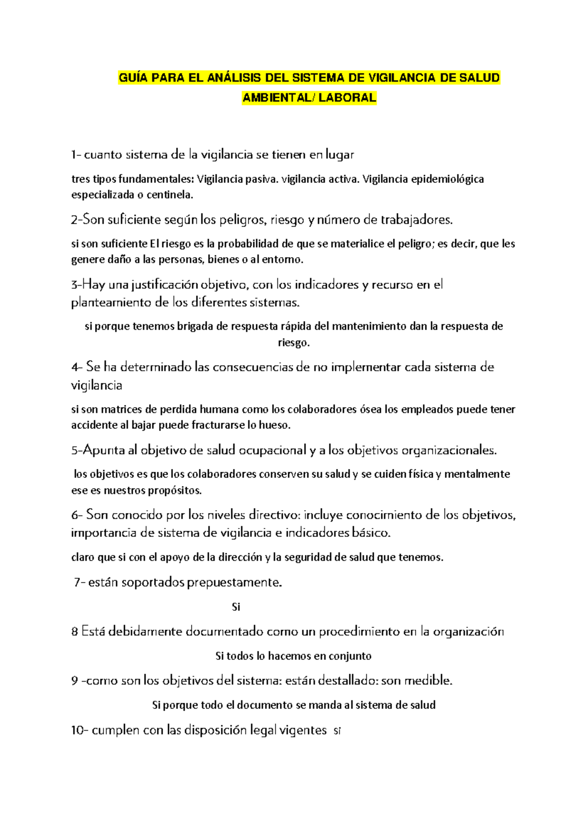 Guía de Análisis del Sistema de Vigilancia de Salud Ambiental - Unidad ...