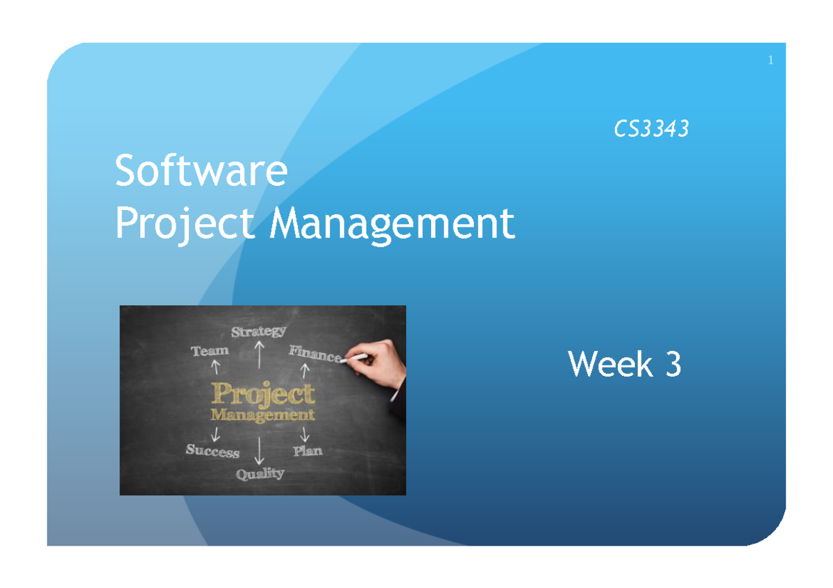 2025 CS3343 Lecture 03: Key Concepts in Project Management - Studocu