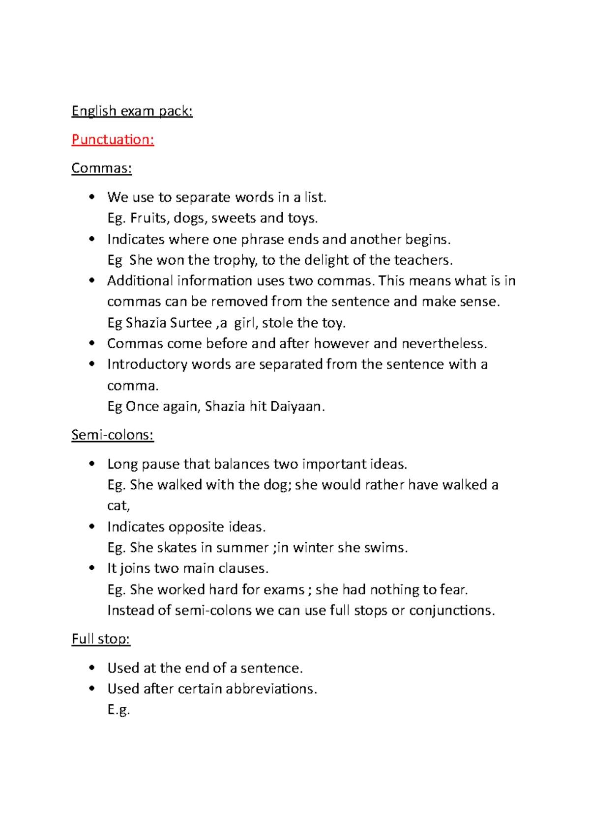 Grade 5 english exam november 2021 tom newby school examination
