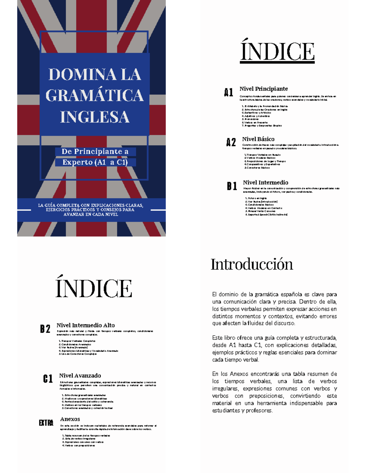 Domina la Gramática Inglesa: Guía Completa A1-C1 - Document Preview