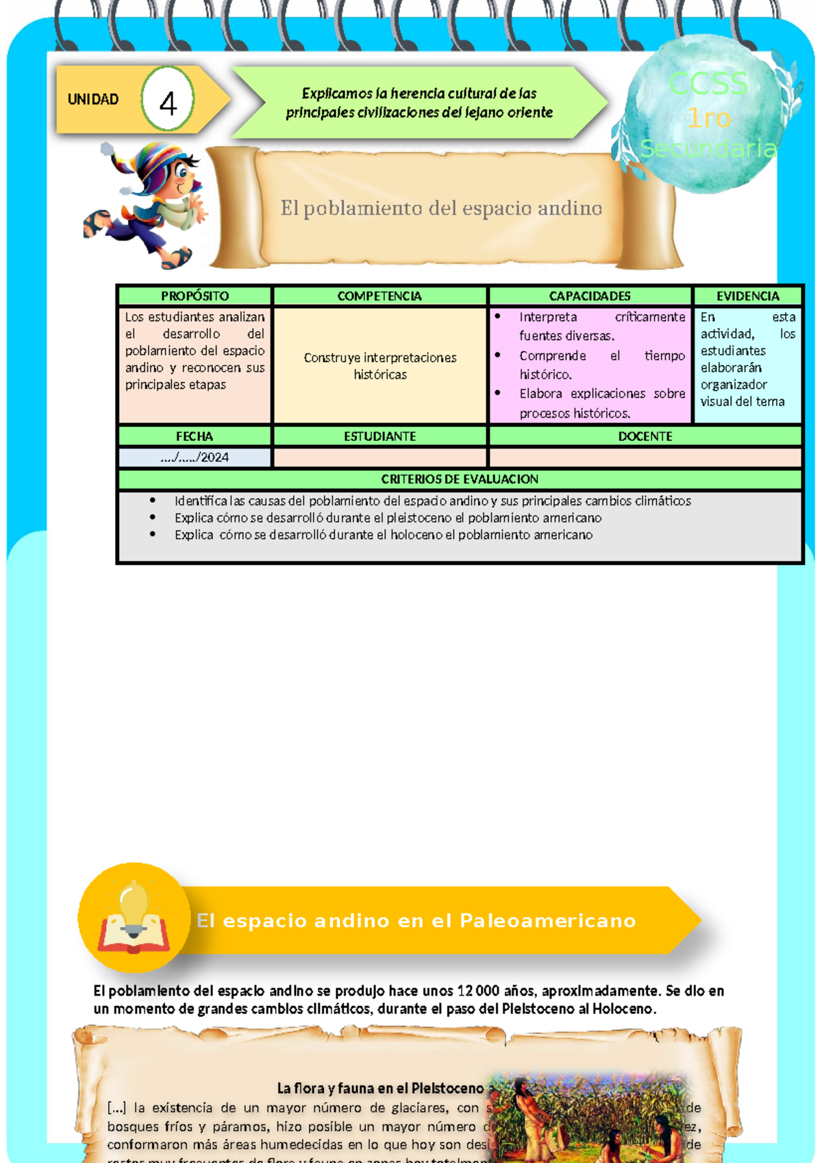 Ficha DE Actividad CCSS 1°- Semana 2 - . PROPÓSITO COMPETENCIA ...