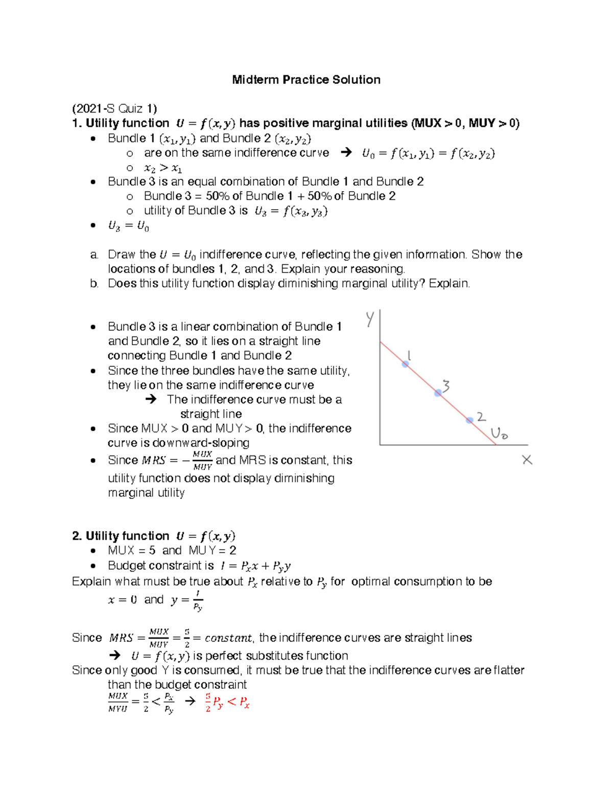 Midterm Practice Solutions for Economics 2025-2 - Studocu