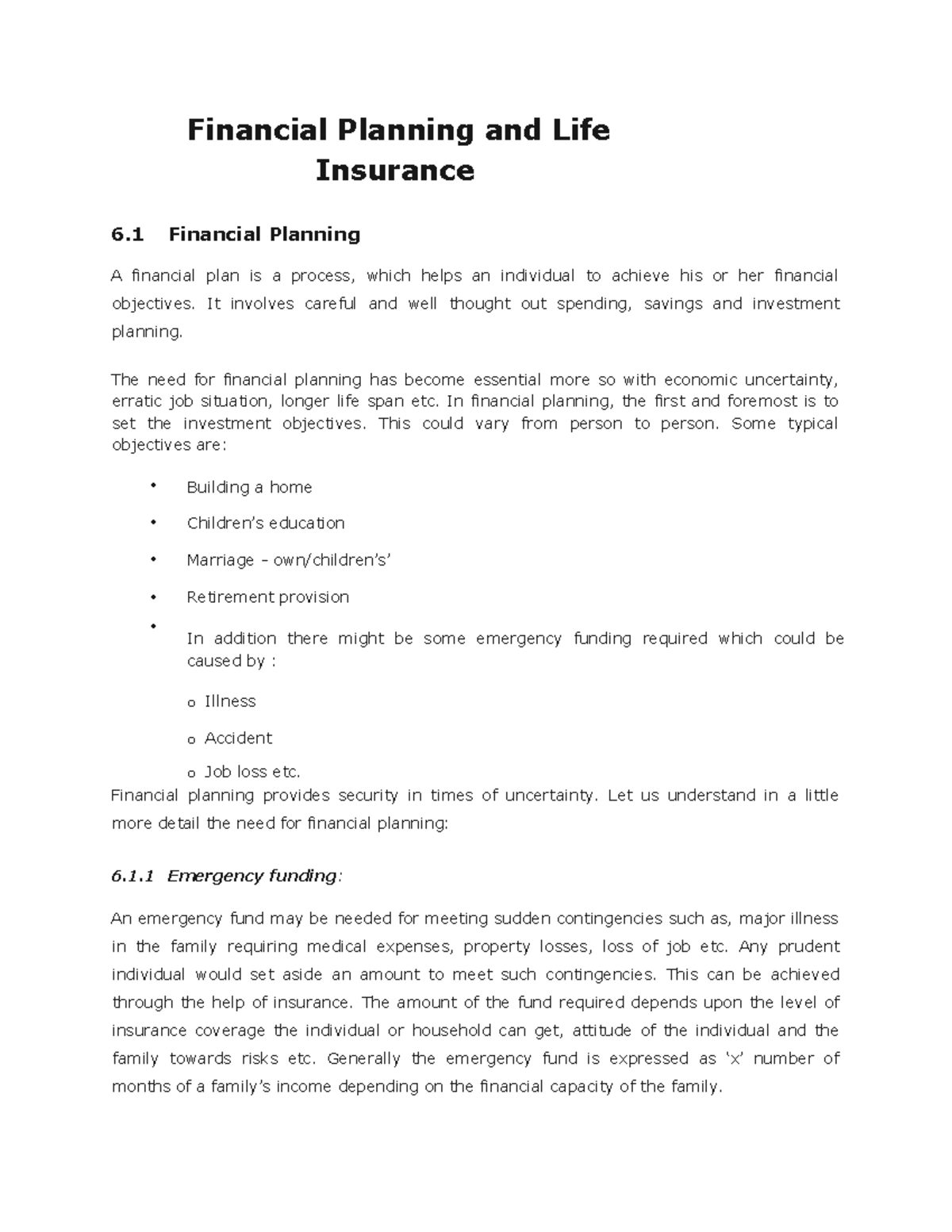 Financial Planning & Life Insurance: Key Concepts & Strategies 6.1 ...