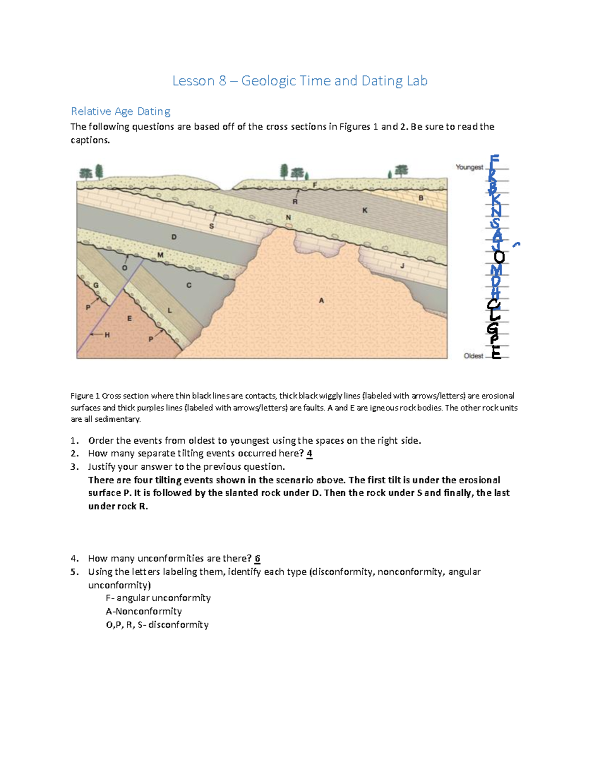 Lesson+08+-+Geologic+Time+and+Dating+Lab - Lesson 8 – Geologic Time and ...