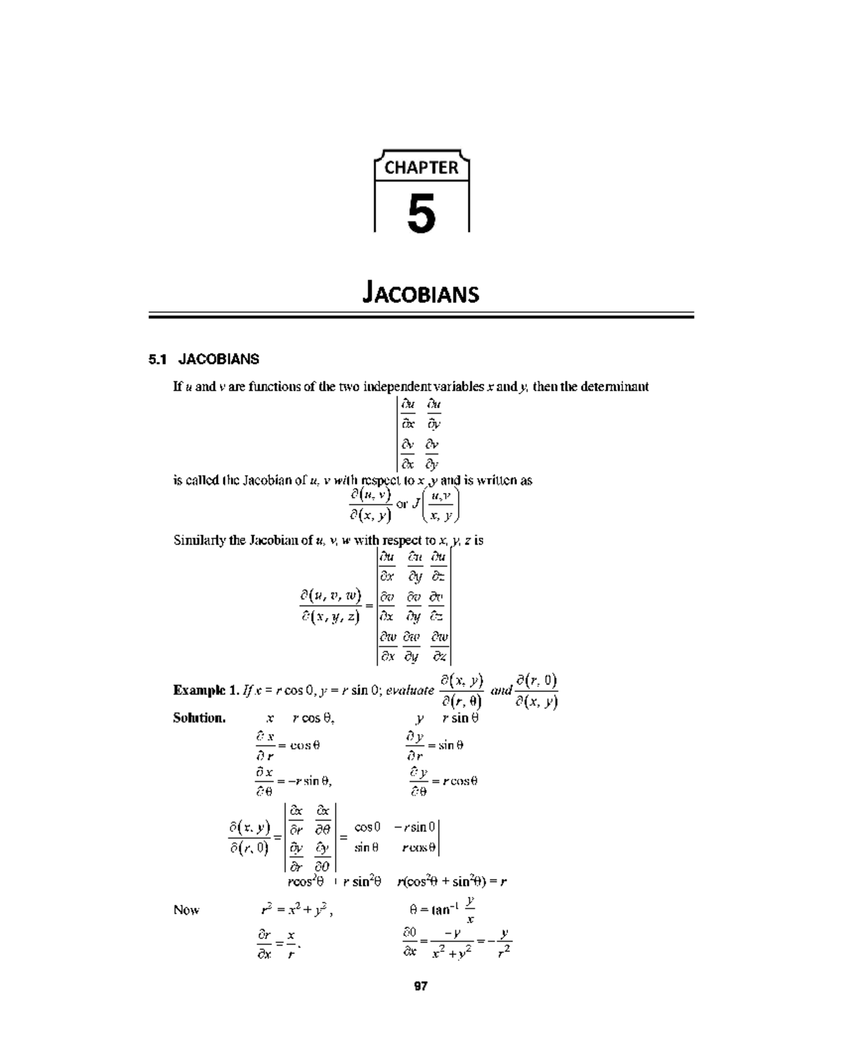 Higher Engg Maths- 5 - Jacobians are thoroughly explained through ...