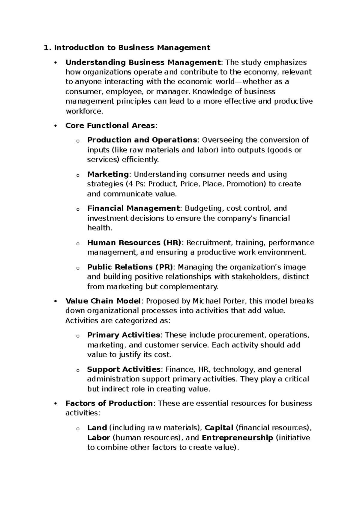 BCOM 2 - Business Management Assignment 1: Organisational Structures ...