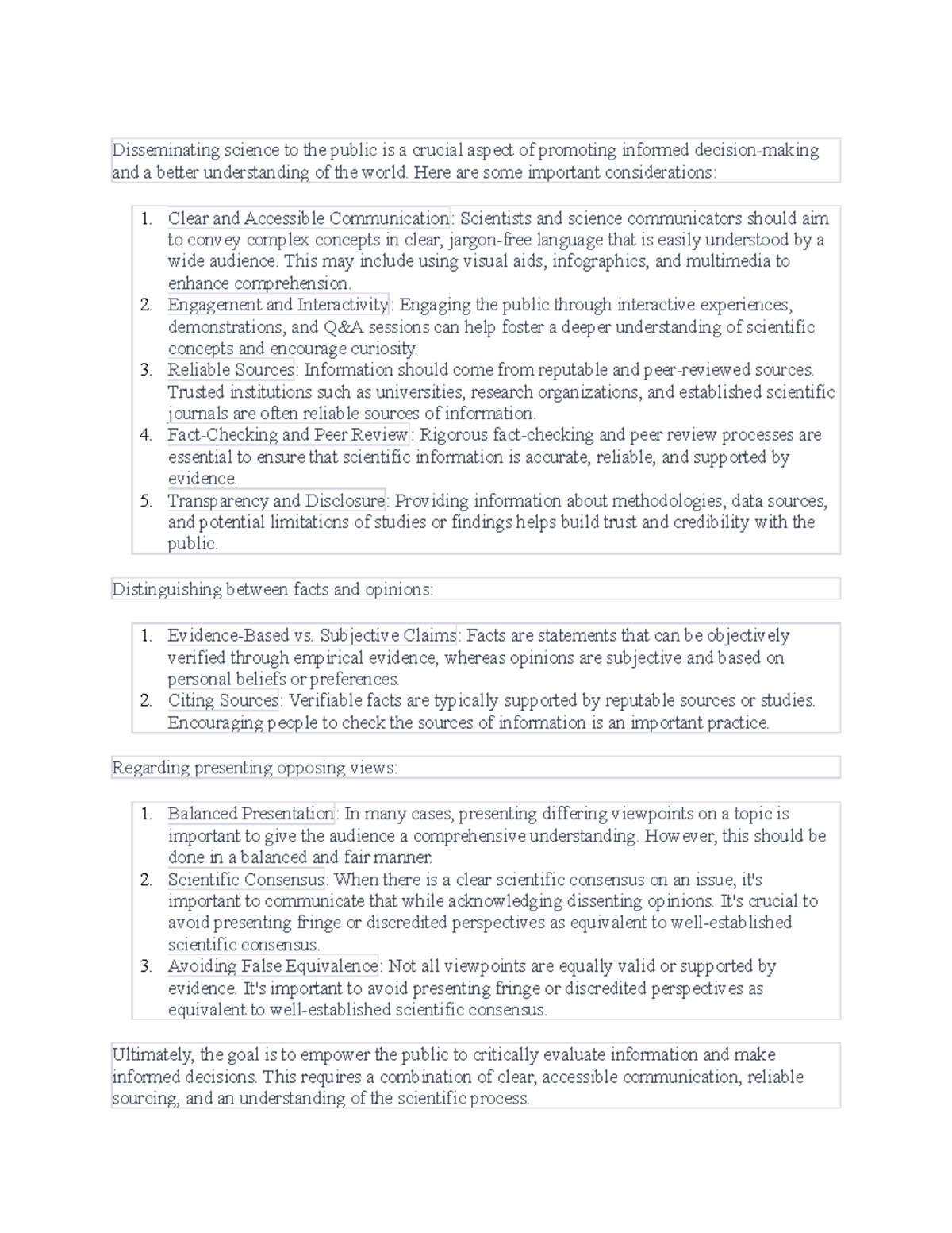 Effective Science Communication Strategies for Public Engagement - Studocu