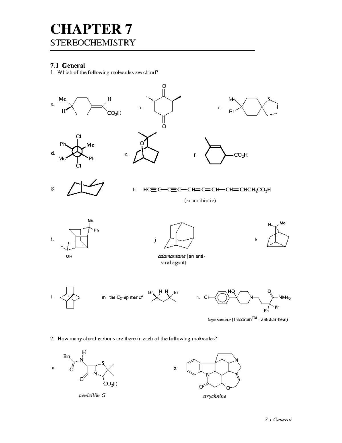 Chapter 7: Stereochemistry Overview and Chiral Molecule Analysis - Studocu