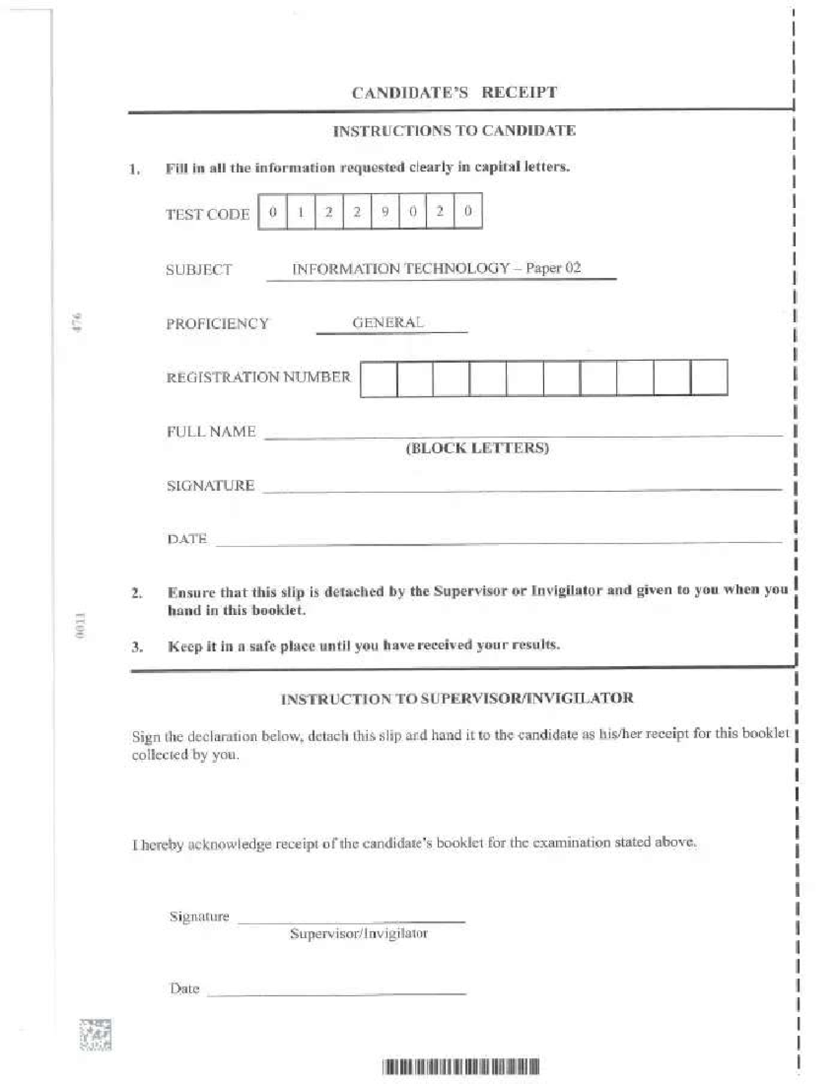 CSEC IT Exam Paper 02 Instructions & Guidelines - June 2024 - Studocu