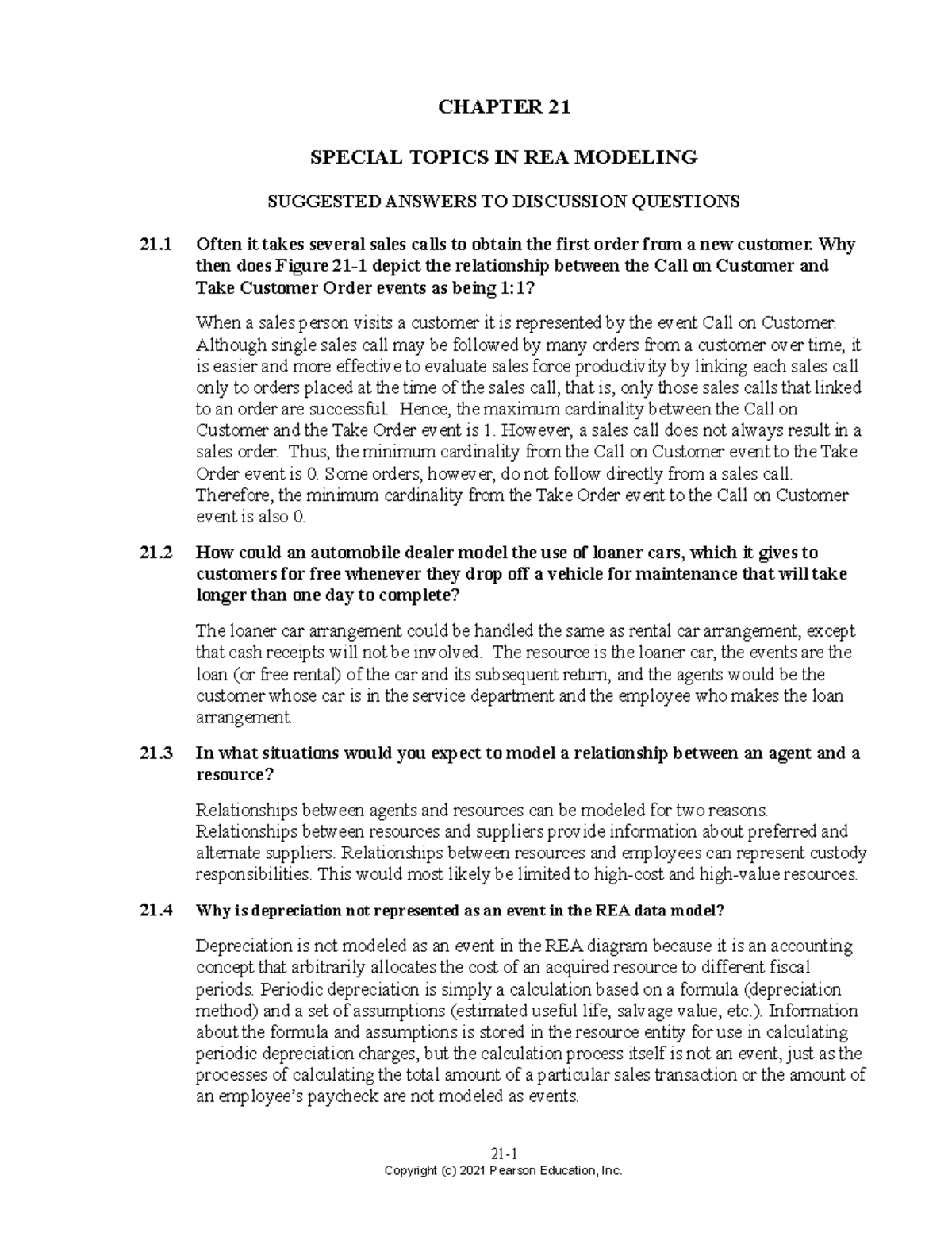 Ch 21: Special Topics in REA Modeling - In-Depth Analysis and Cases ...