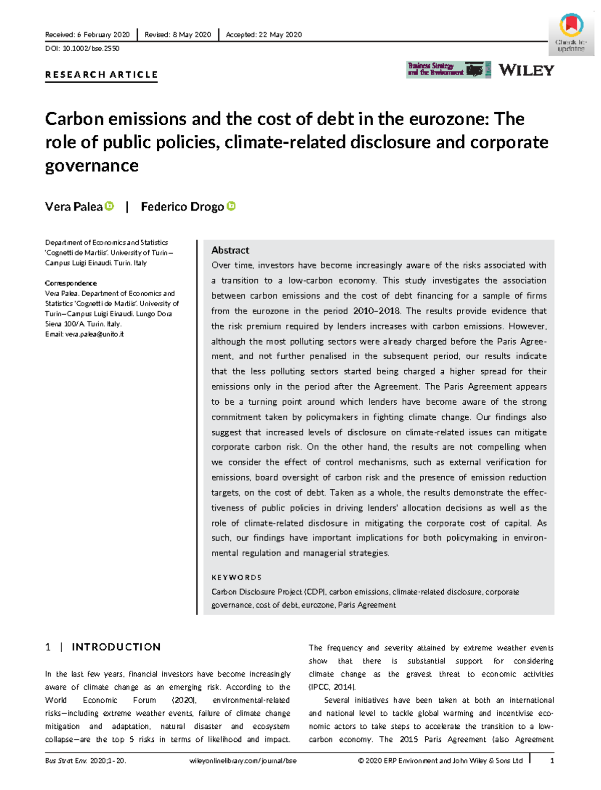 Carbon Emissions and Debt Costs in the Eurozone: Policy Impacts and ...