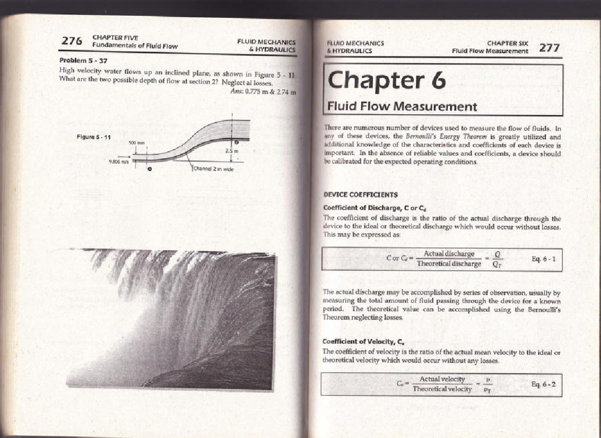 Fluid Mechanics & Hydraulics (FMH 101): Lecture Notes on Fluid Flow ...