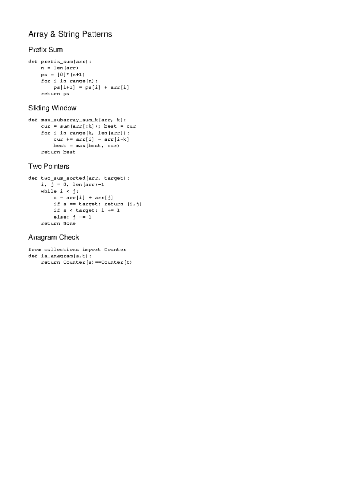 Data Structures & Algorithms Cheatsheet - DS & Algo Concepts - Studocu