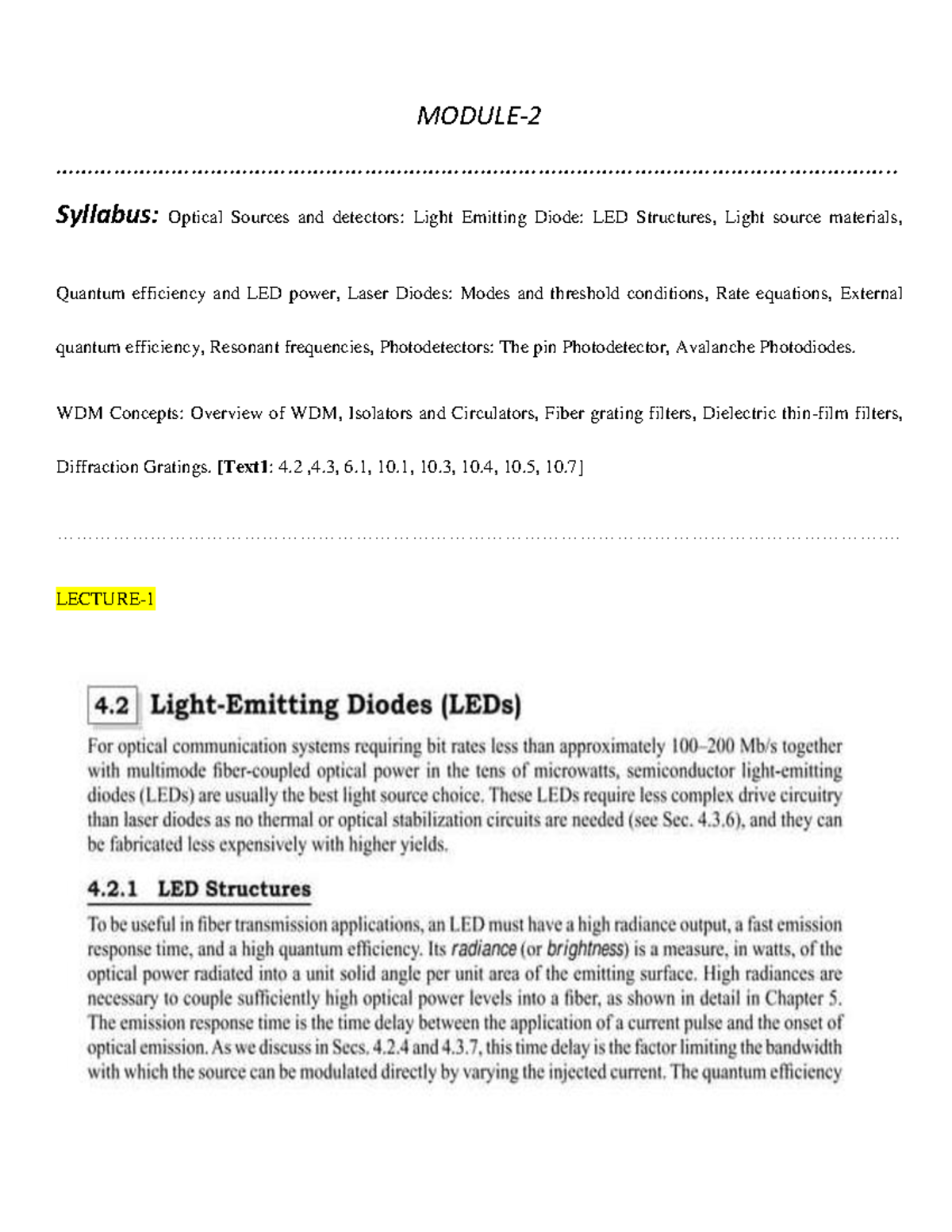 O & W Module 2 Study Material - MODULE- 2 - Studocu