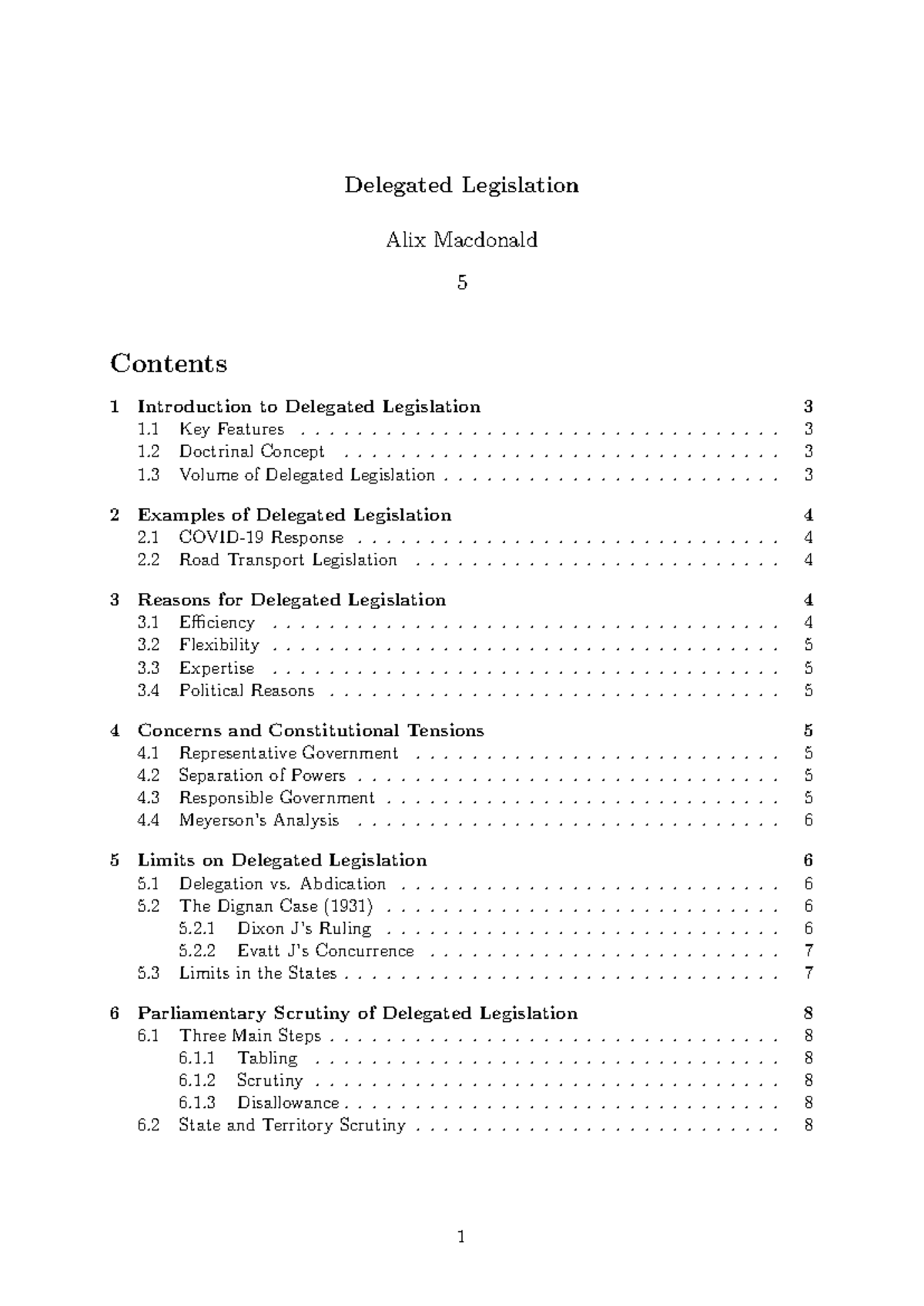 Delegated Legislation Overview - APL WEEK 5 Summary - Studocu