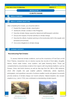 Sci 126 Module 11 Weather Forecasting - MODULE NO. 11 Study Guide in ...