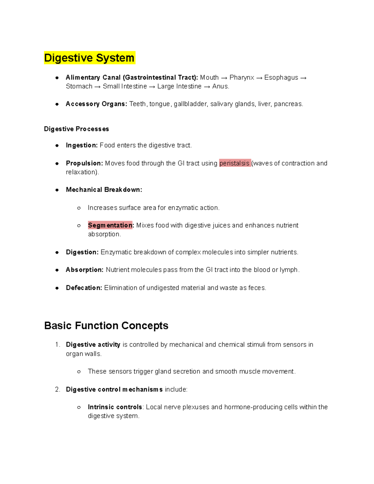 Digestive System Overview: Anatomy, Functions, & Digestive Processes ...