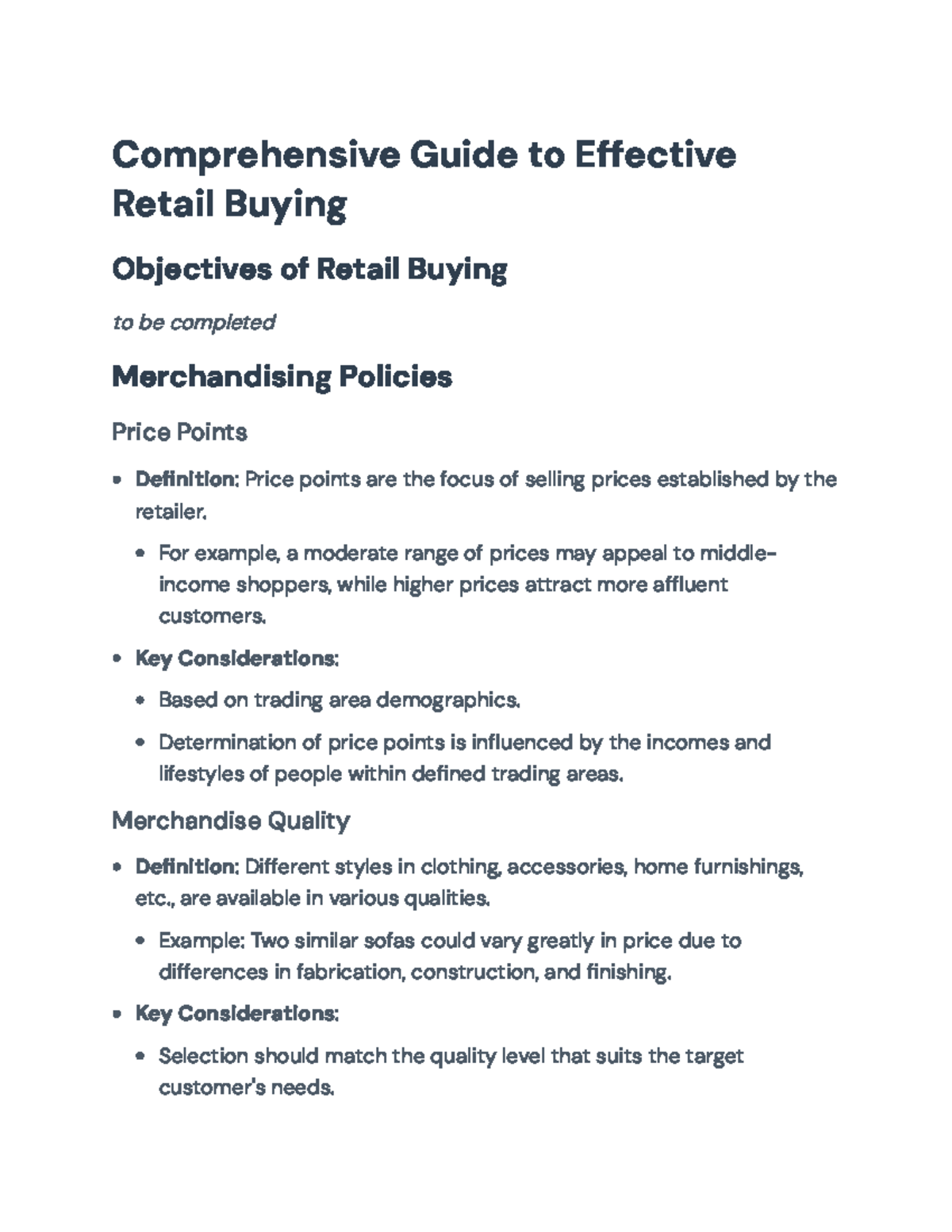 Comprehensive Guide to Effective Retail Buying Strategies ...