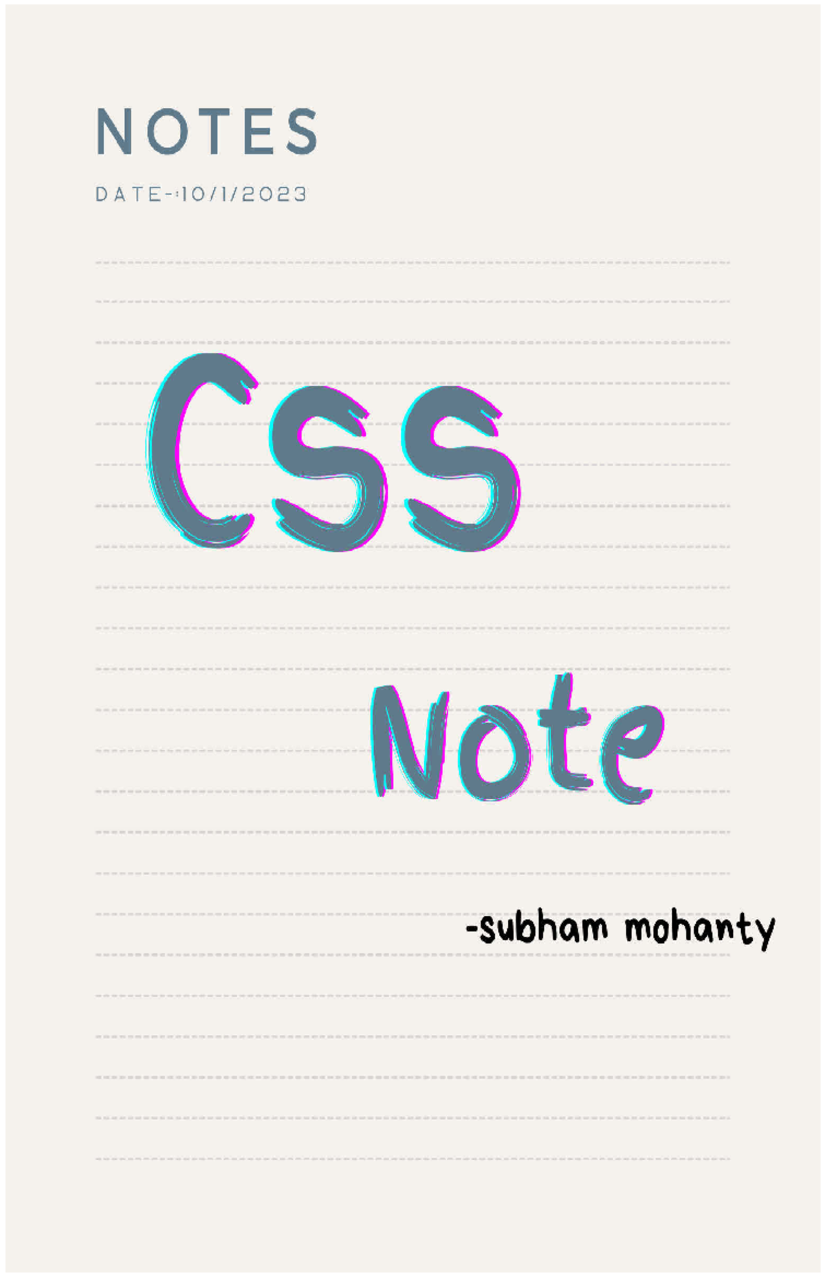 CSS Handwritten Notes - YOUVA Course Code - Studocu