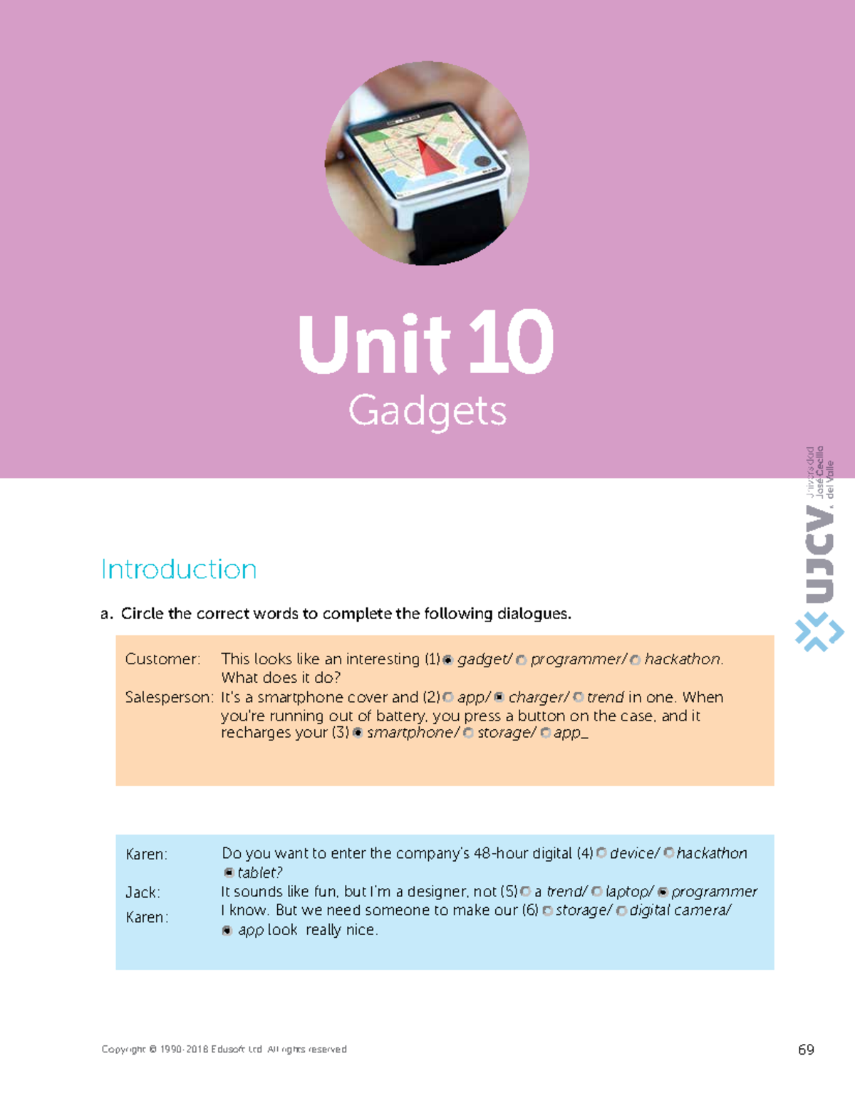 10-Intermediate 1 Workbook Unit 10: Exploring Gadgets and Future Tenses ...