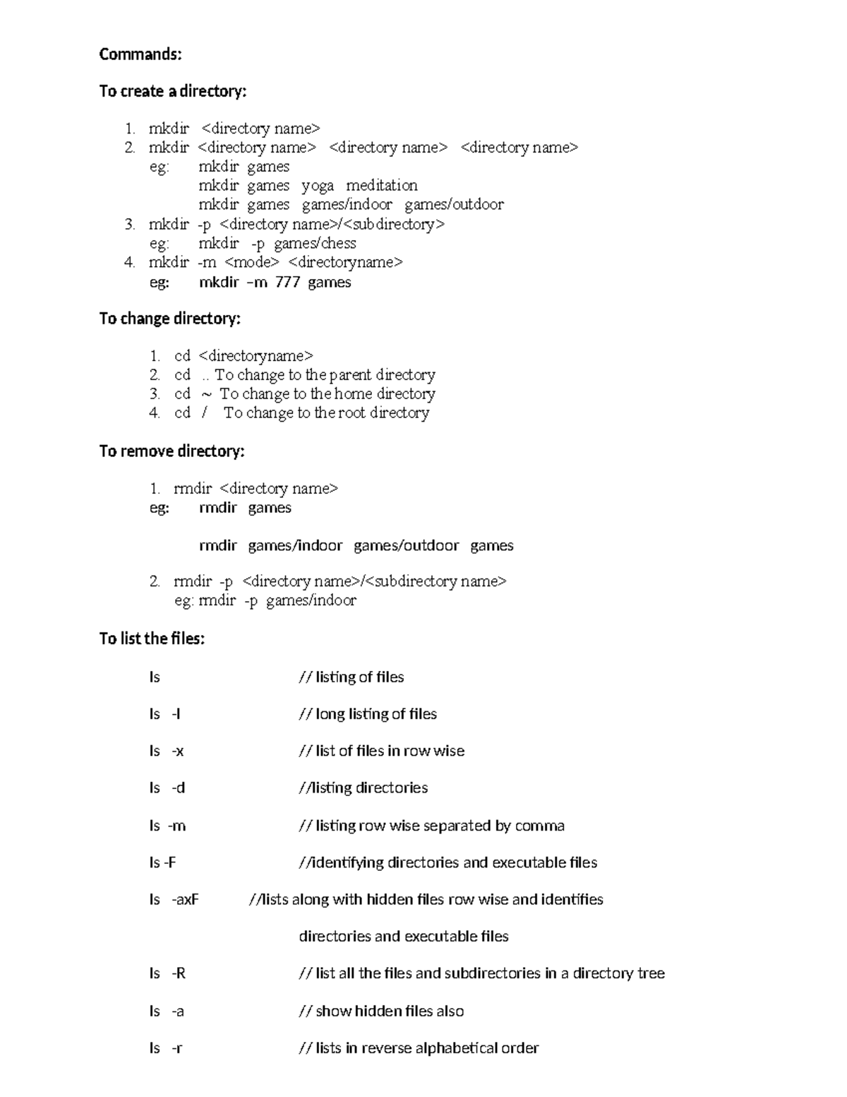 Unix Commands: A Comprehensive Guide to Directory and File Management ...