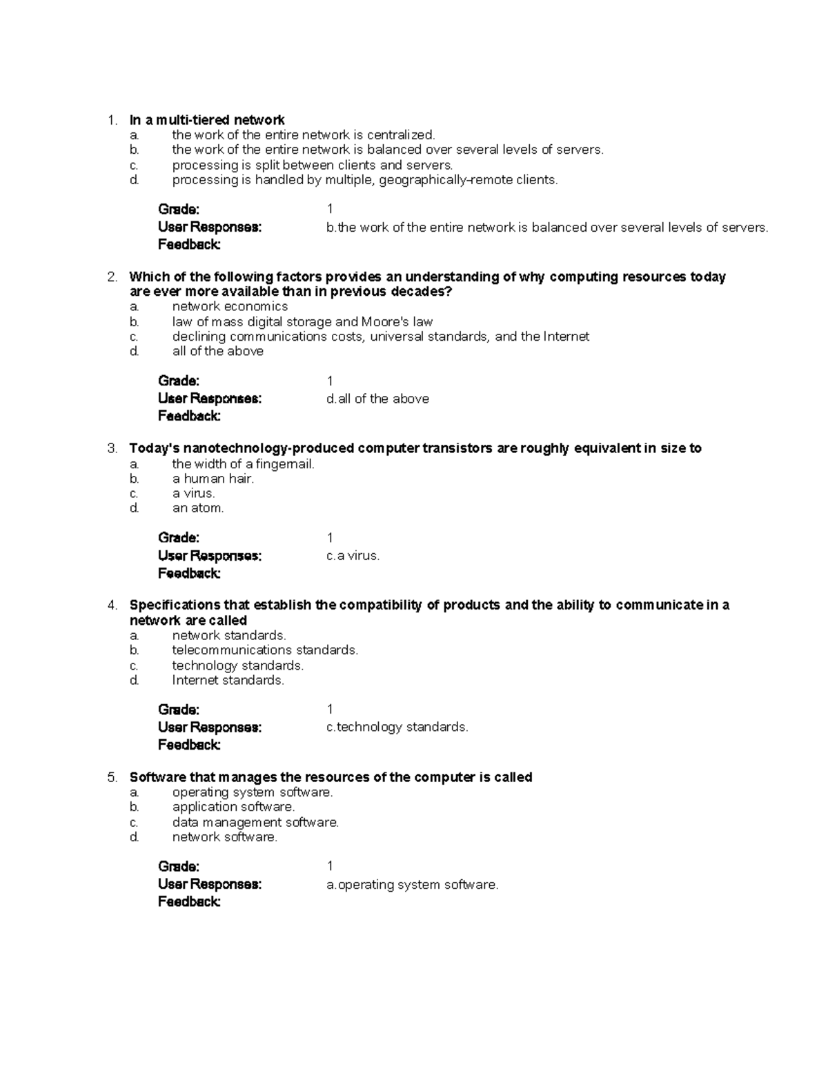 Chapter 5 Quiz Questions and Answers Analysis - Studocu