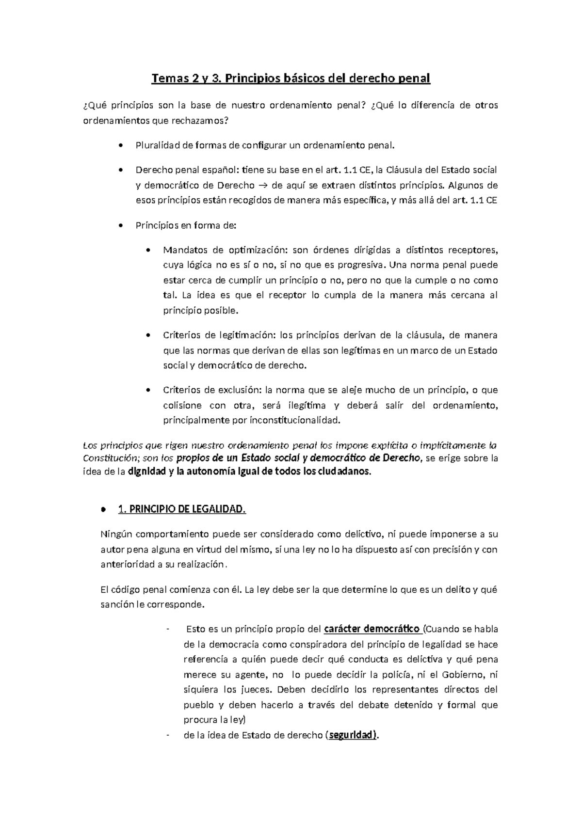 Tema 2, 3 - tema 2 y 3 - Temas 2 y 3. Principios básicos del derecho ...