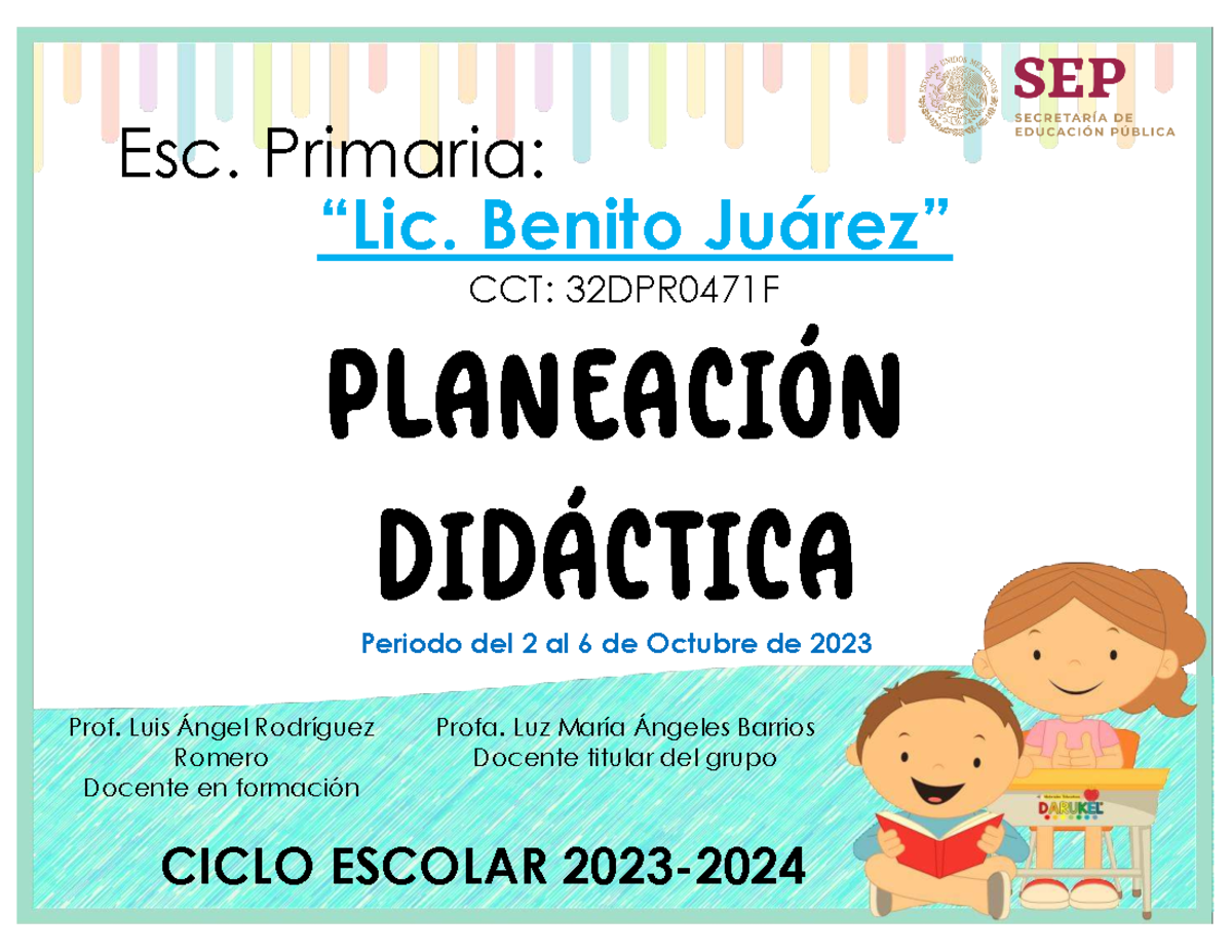 Planeación Didáctica: Proyectos Comunitarios (CCT: 32DPR0471F) - Studocu
