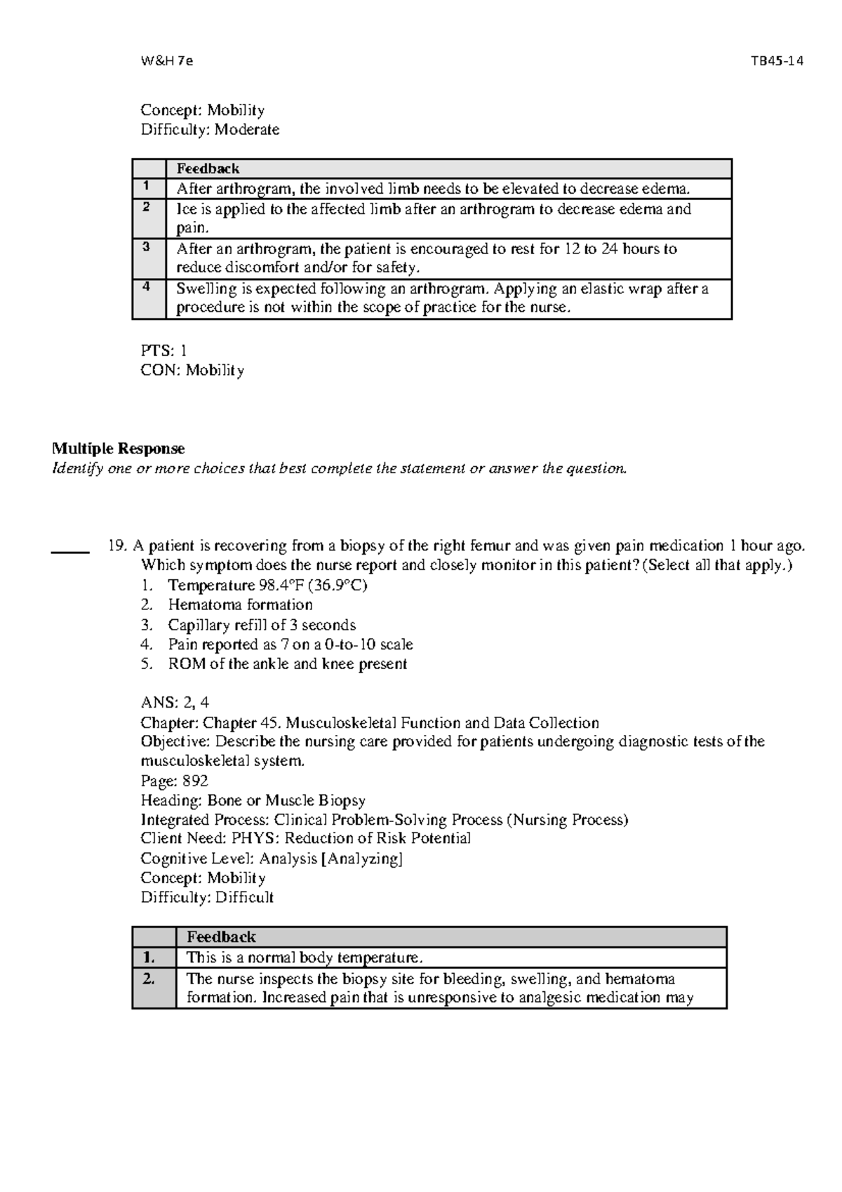Nursing Care for Mobility: Arthrogram & Biopsy Insights (2241 907 ...