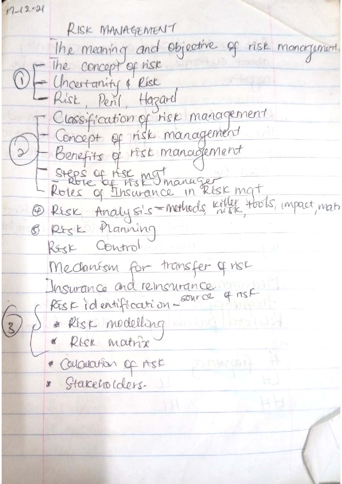 Risk Management Strategies for AR 210: Final Exam Notes - Studocu