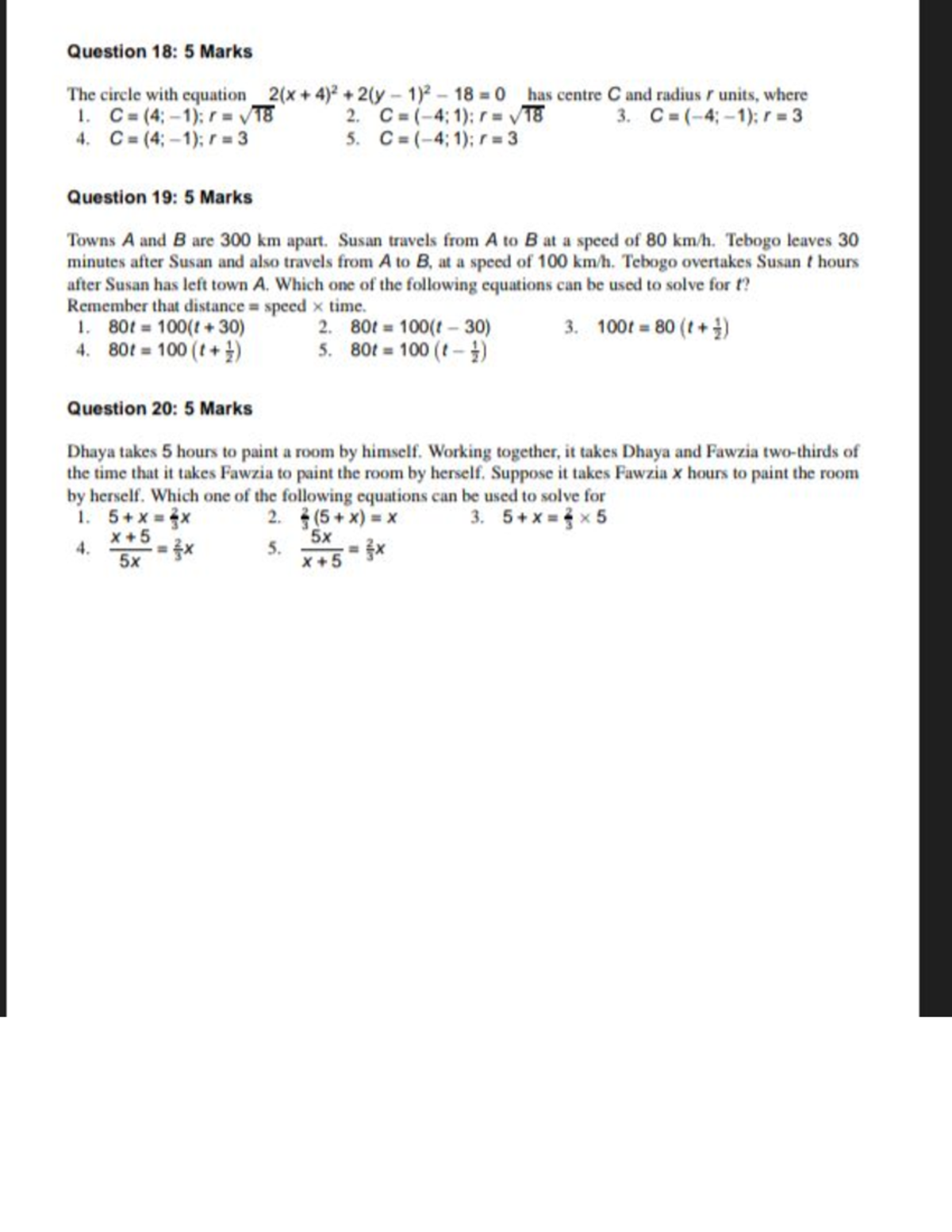 Math Problems & Equations - Quiz 02 Aug 24 - Studocu