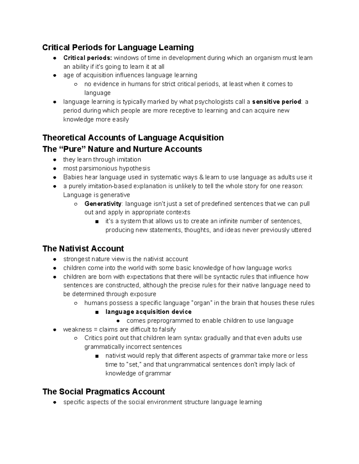 PSYC101 Chapter #8 Thinking, Reasoning, and Language [1-2]4 - Critical ...