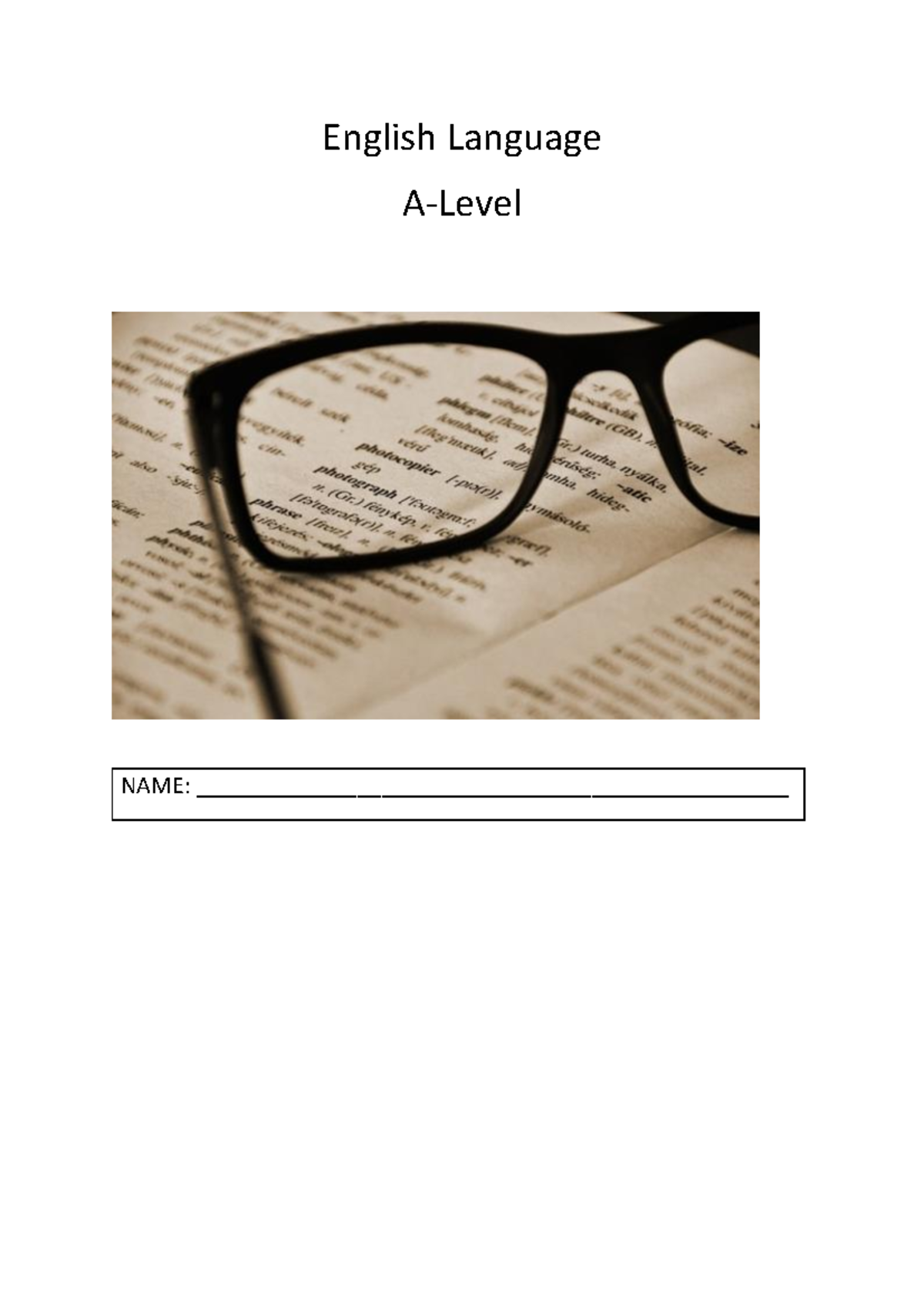 A Level English language notes: Understanding language analysis and ...
