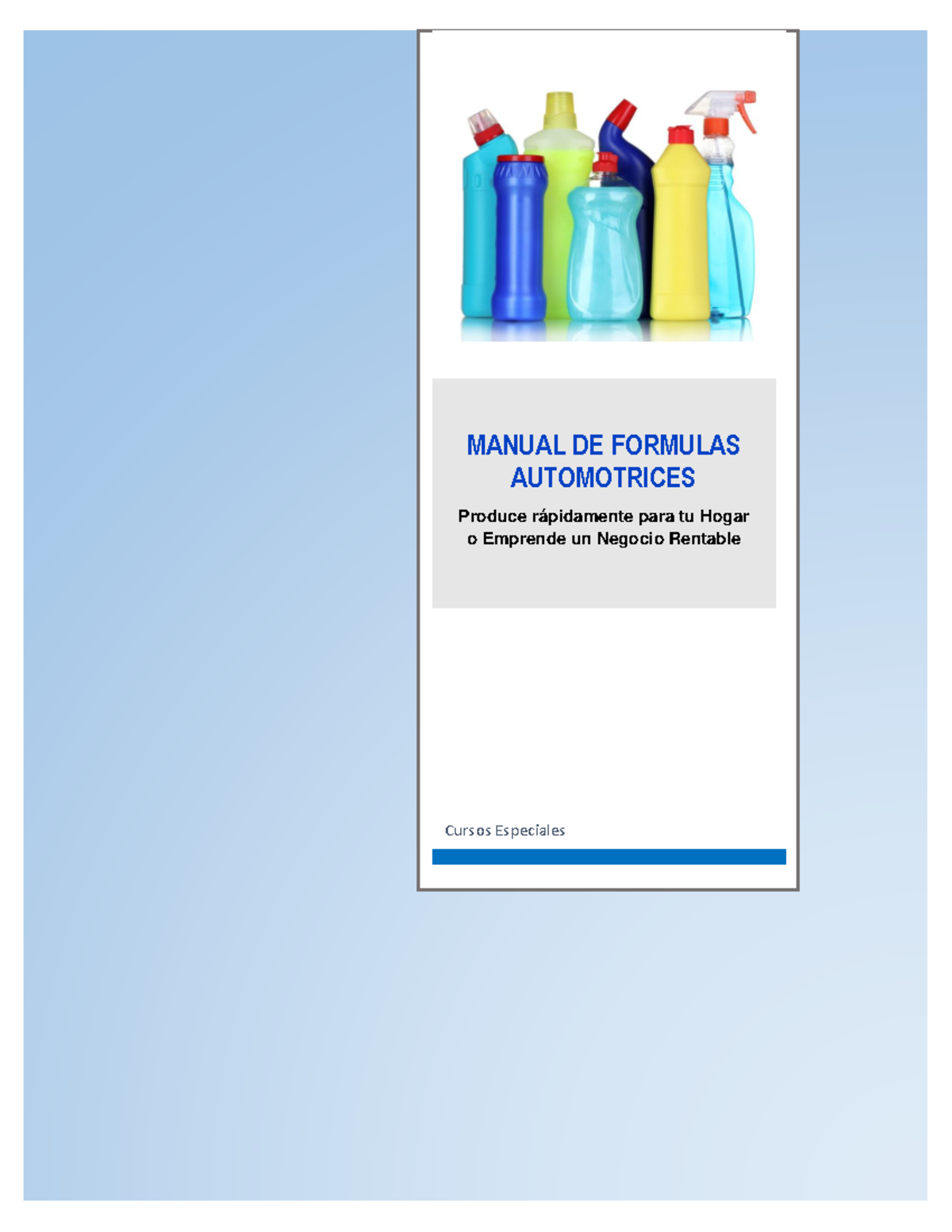 Formulas Automotrices: Guía de Productos y Preparaciones Efectivas ...