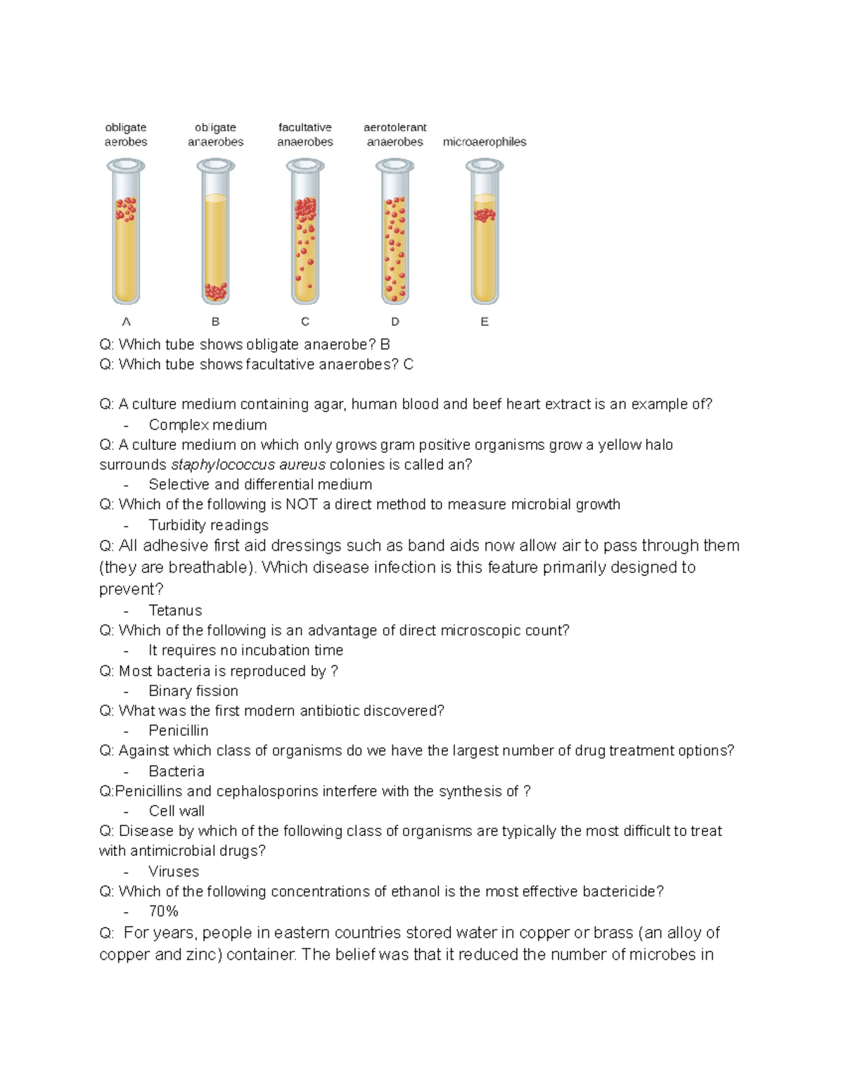 Microbio Final Exam Study Guide - Key Concepts and Questions - Studocu
