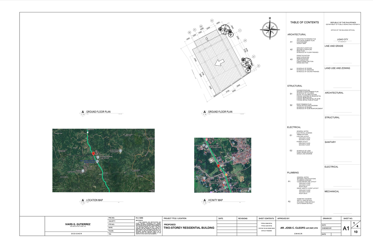 A1 - Architectural Plans and Details for Ligao City Project - Studocu