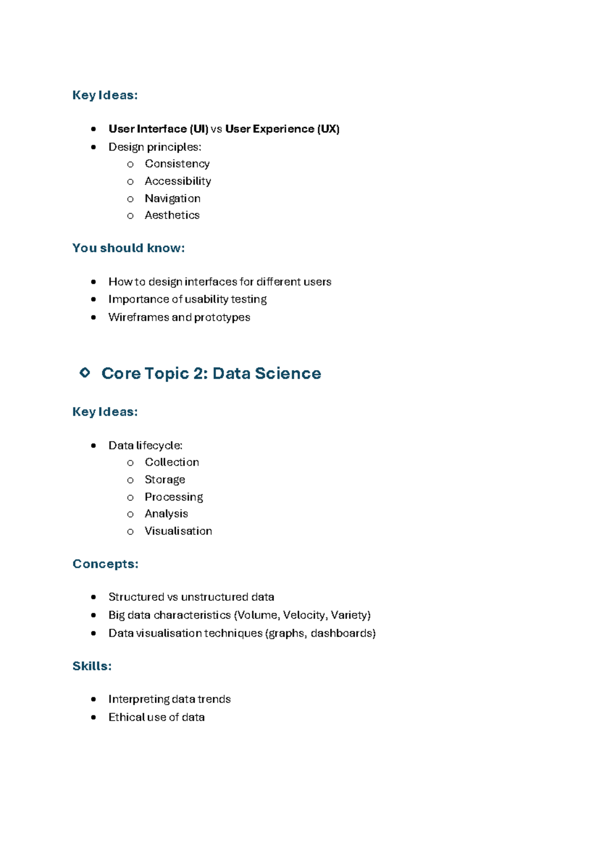 UI vs UX Design Principles & Data Science Concepts: Key Ideas & Skills ...