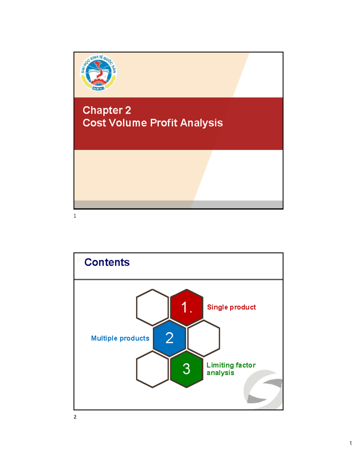 Chapter 2 CVP Analysis: Key Concepts and Quick Checks - Studocu