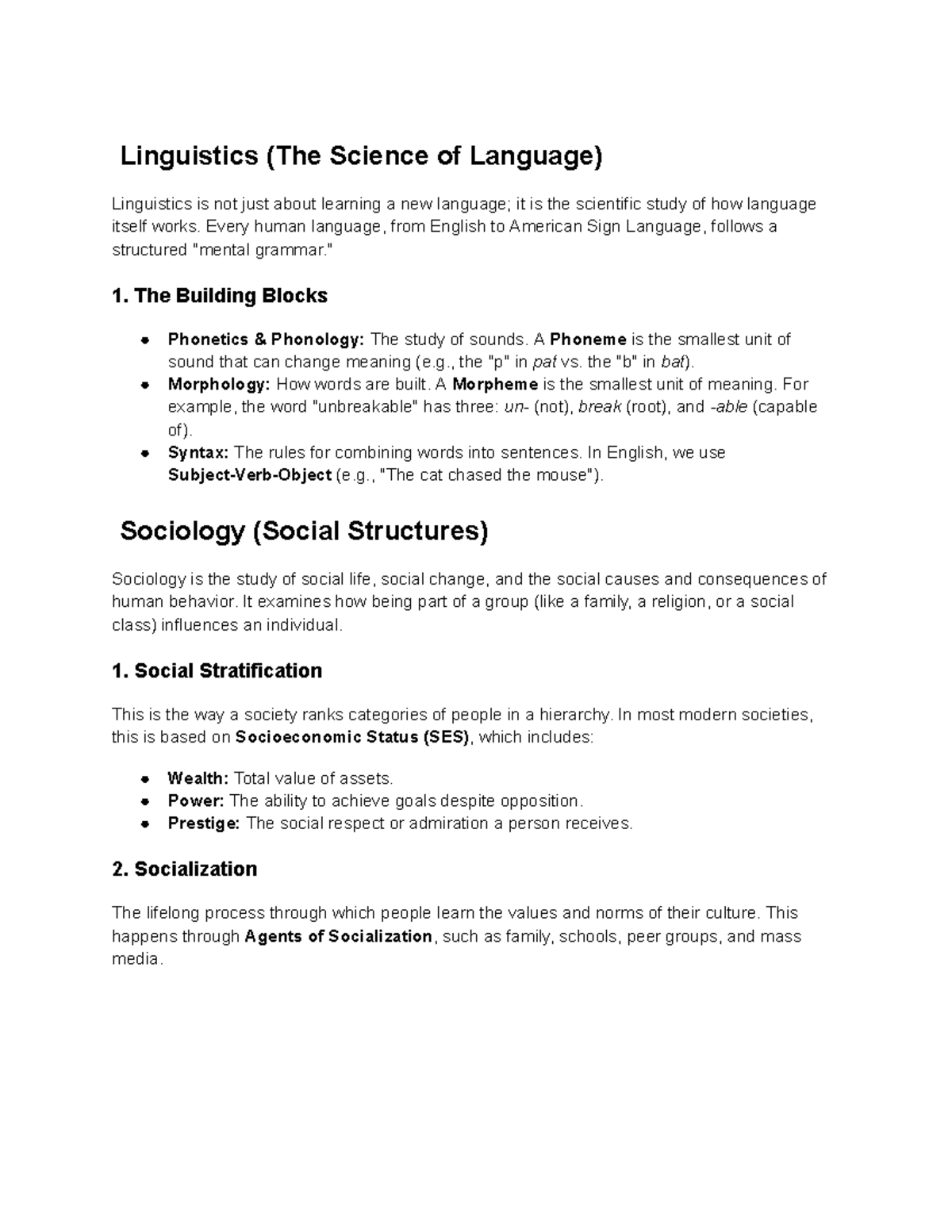 Linguistics 101: Understanding Language Structure and Function - Studocu